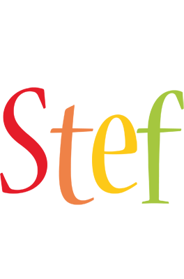 Stef birthday logo