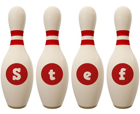 Stef bowling-pin logo