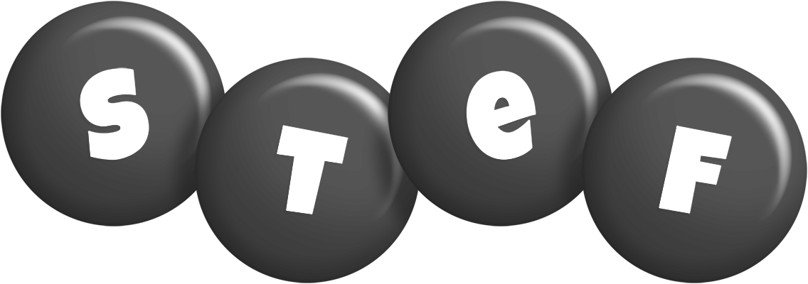 Stef candy-black logo