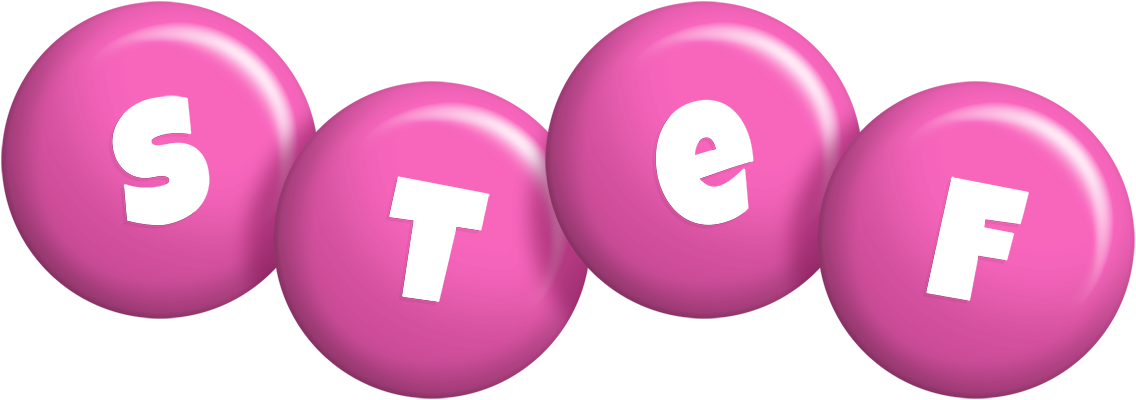 Stef candy-pink logo
