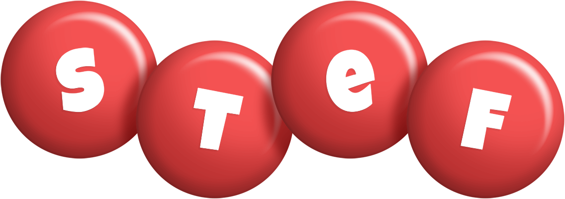 Stef candy-red logo