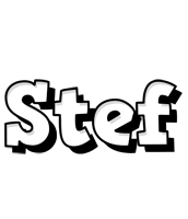 Stef snowing logo