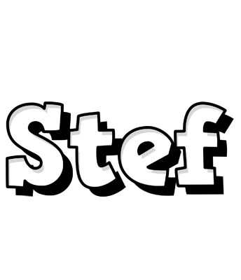 Stef snowing logo