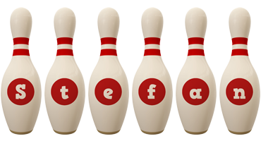 Stefan bowling-pin logo
