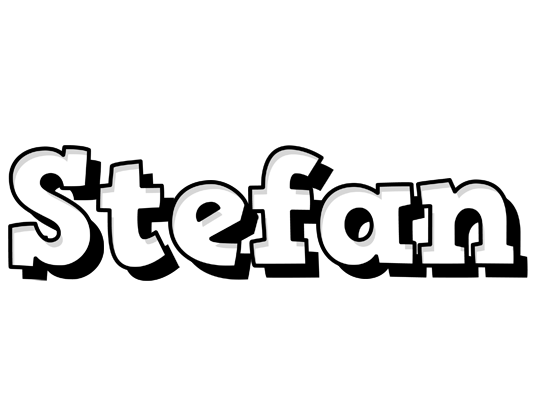 Stefan snowing logo