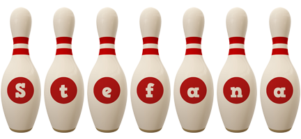 Stefana bowling-pin logo