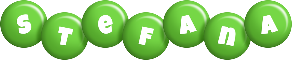 Stefana candy-green logo