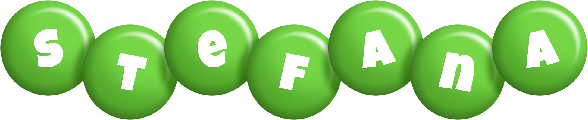 Stefana candy-green logo