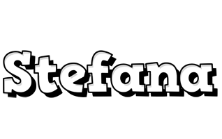 Stefana snowing logo