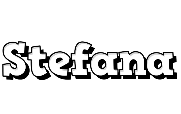 Stefana snowing logo