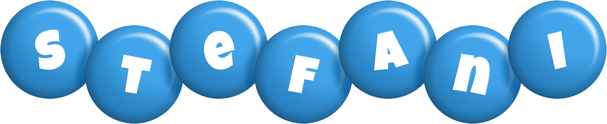 Stefani candy-blue logo