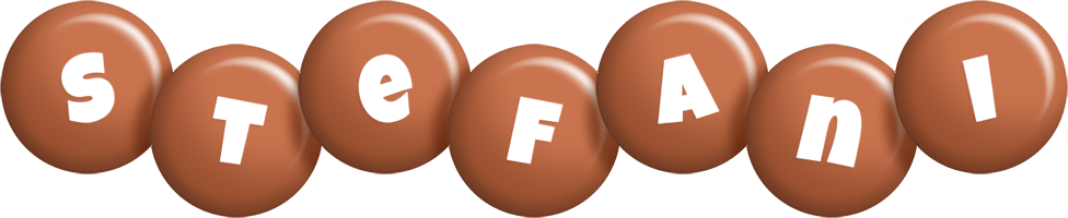 Stefani candy-brown logo