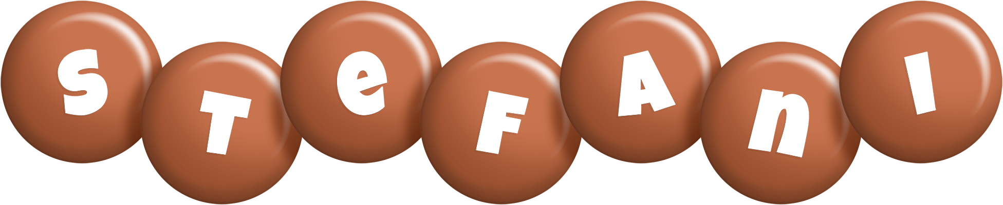 Stefani candy-brown logo