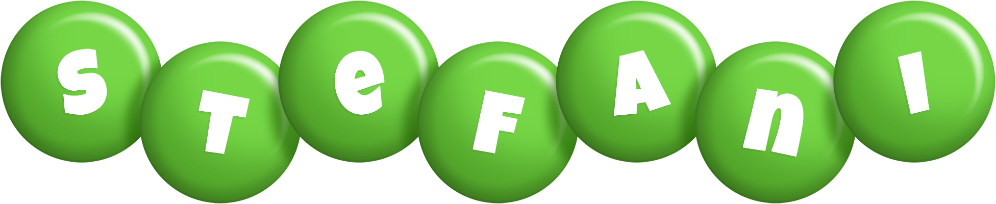 Stefani candy-green logo
