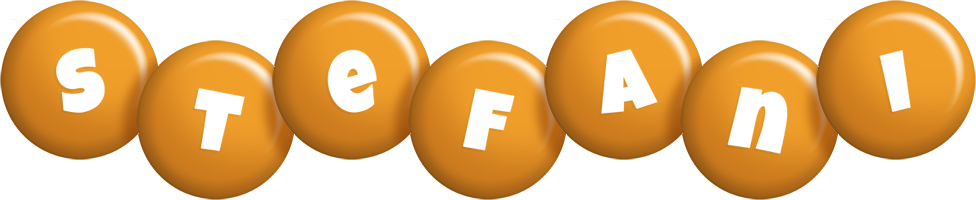 Stefani candy-orange logo