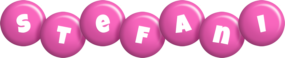 Stefani candy-pink logo