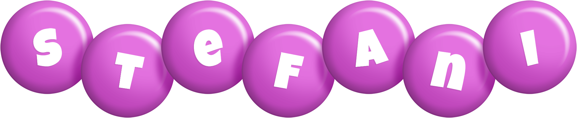 Stefani candy-purple logo