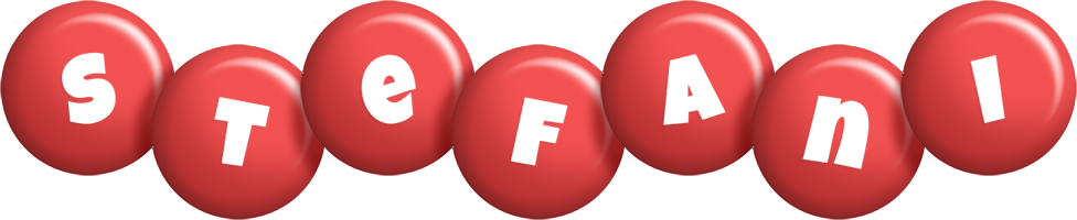Stefani candy-red logo