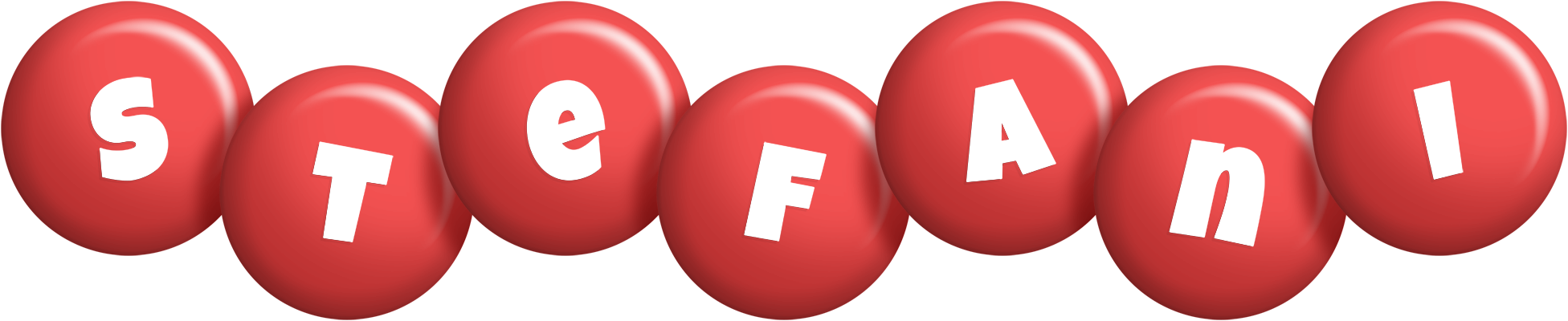 Stefani candy-red logo