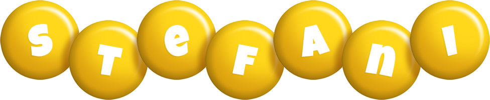 Stefani candy-yellow logo