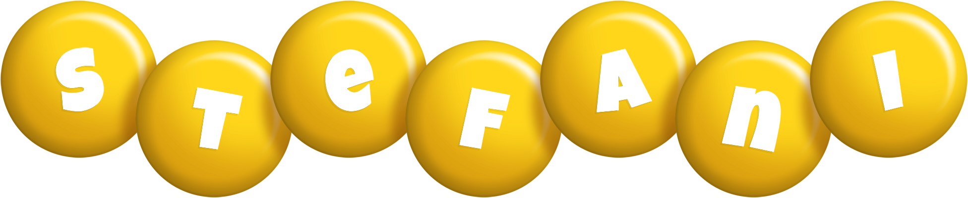 Stefani candy-yellow logo