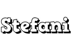 Stefani snowing logo