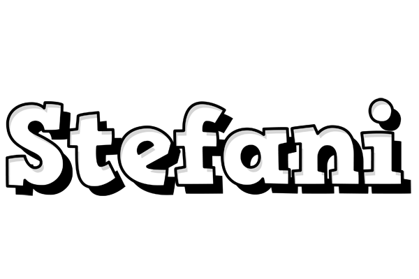 Stefani snowing logo