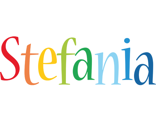 Stefania birthday logo