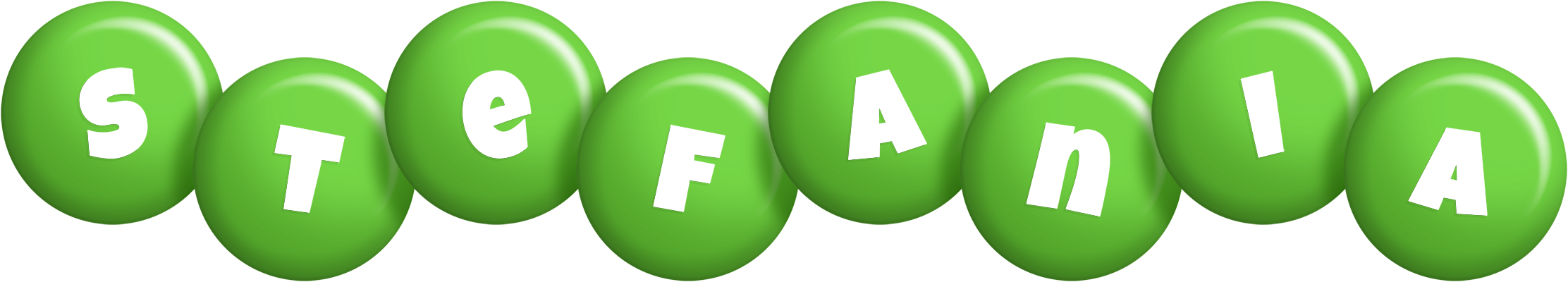 Stefania candy-green logo
