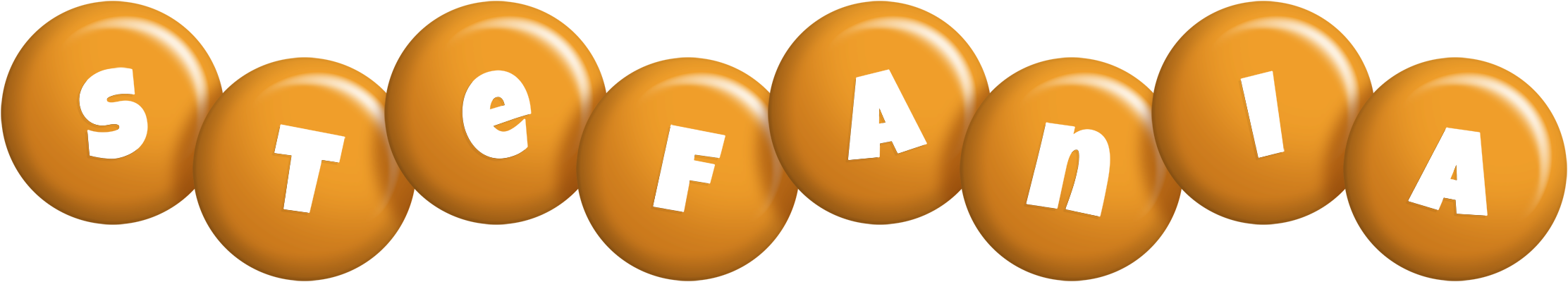 Stefania candy-orange logo