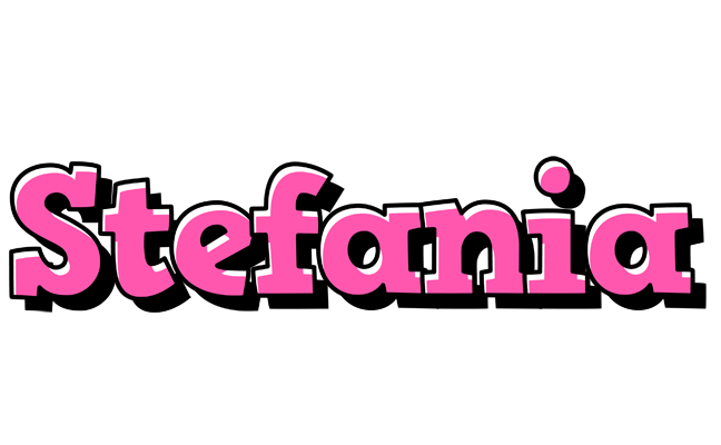 Stefania girlish logo
