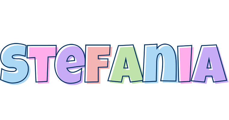 Stefania pastel logo
