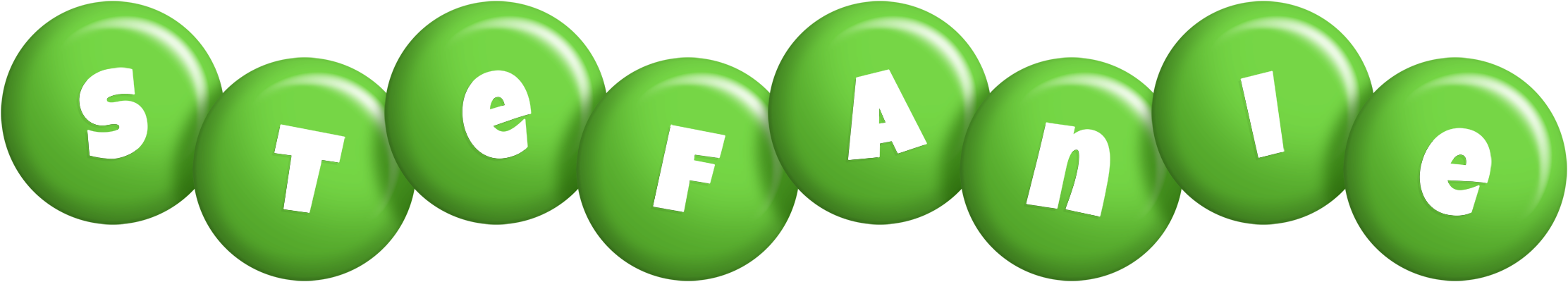 Stefanie candy-green logo