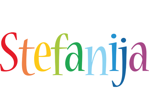 Stefanija birthday logo