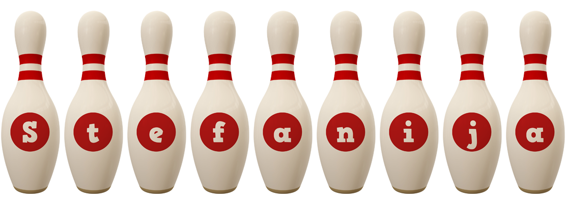 Stefanija bowling-pin logo