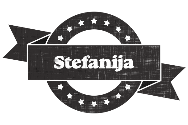 Stefanija grunge logo