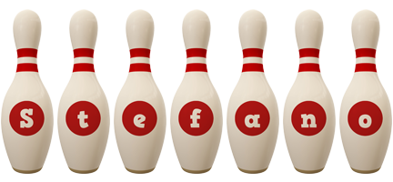 Stefano bowling-pin logo