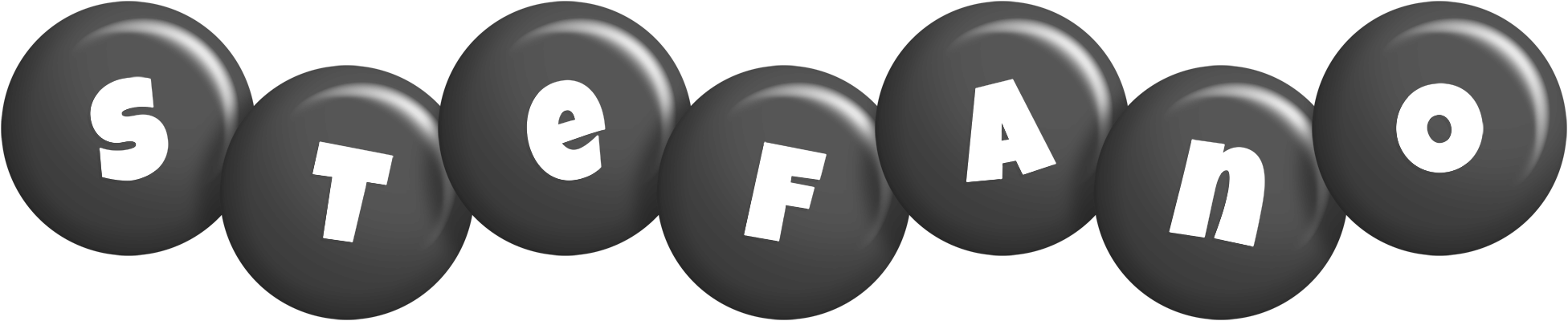 Stefano candy-black logo