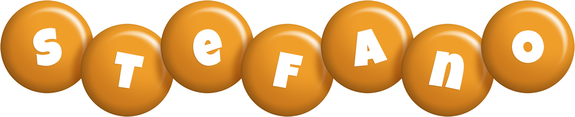 Stefano candy-orange logo