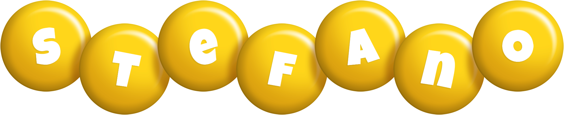 Stefano candy-yellow logo