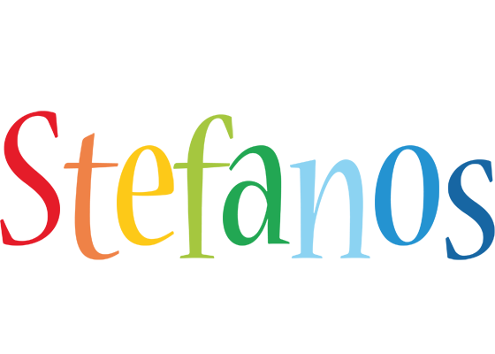 Stefanos birthday logo