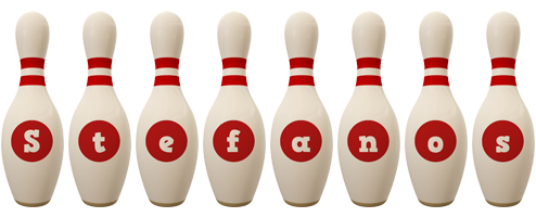 Stefanos bowling-pin logo