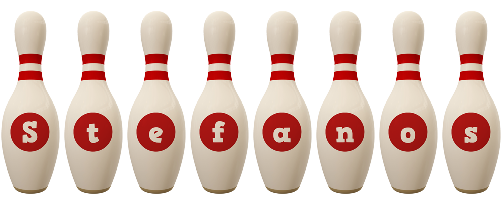 Stefanos bowling-pin logo