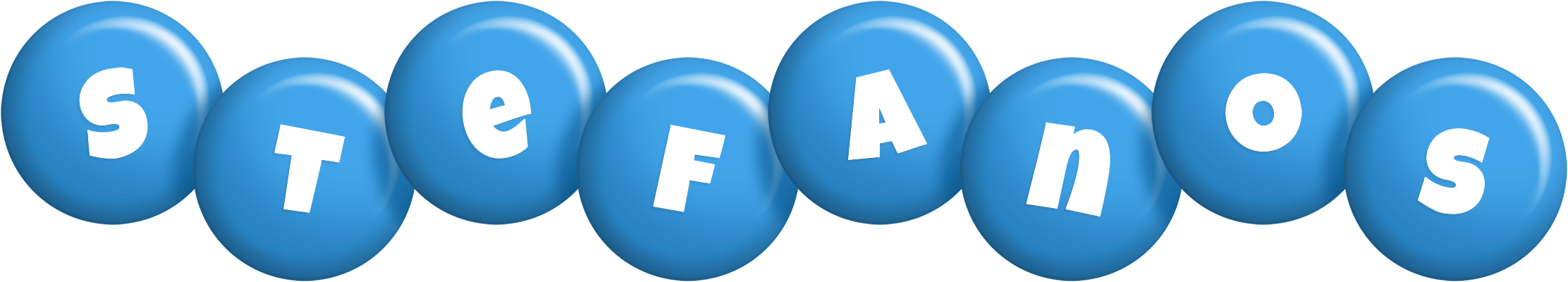 Stefanos candy-blue logo