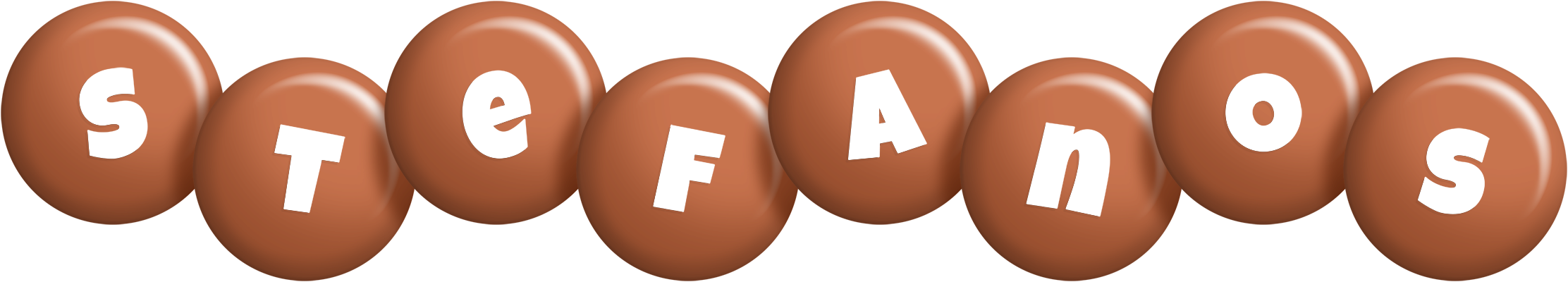 Stefanos candy-brown logo