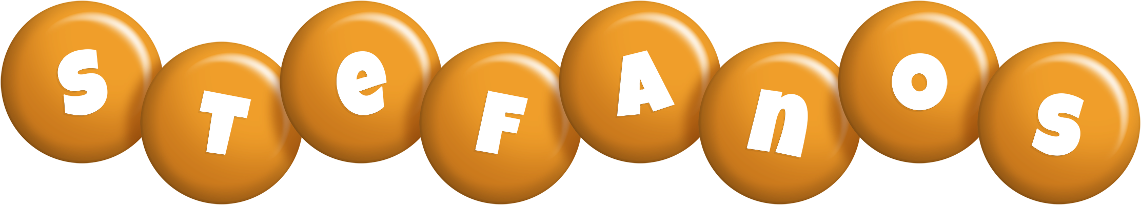 Stefanos candy-orange logo