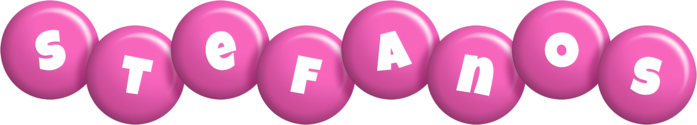 Stefanos candy-pink logo