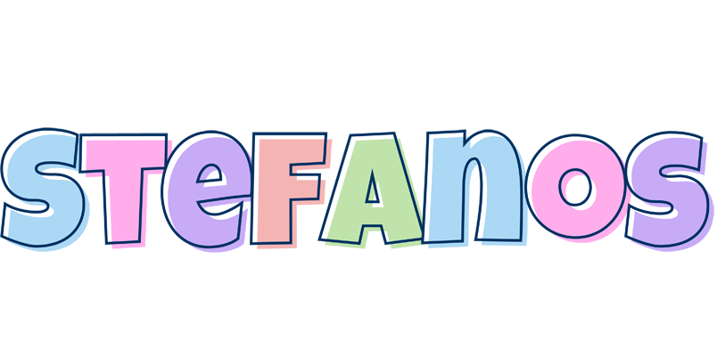 Stefanos pastel logo