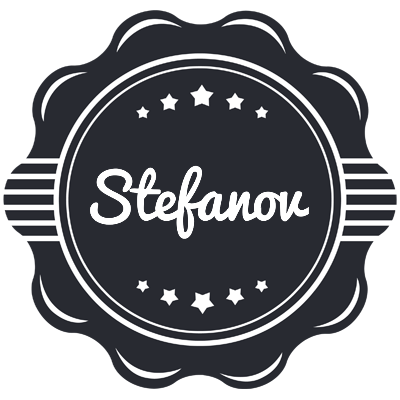 Stefanov badge logo