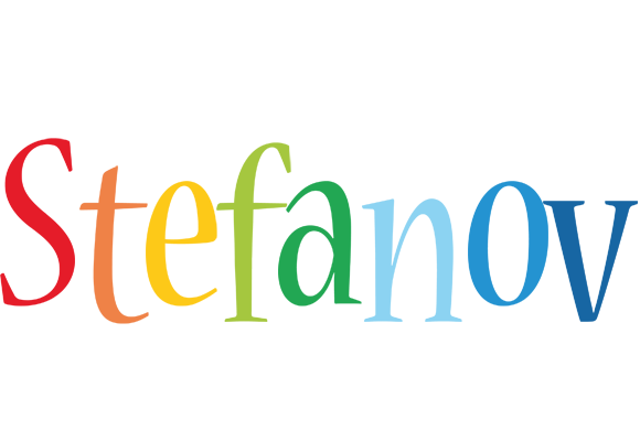 Stefanov birthday logo